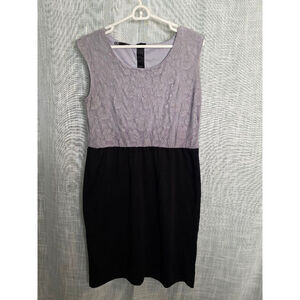 Women's maurices Dress XL Gray‎ and Black